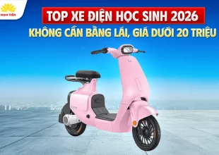 Top xe điện học sinh 2026: Không cần bằng lái, giá dưới 20 triệu