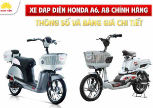 Xe đạp điện Honda A6, A8 chính hãng: Thông số và bảng giá chi tiết