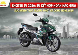 Exciter EV 2026: Sự Kết Hợp Hoàn Hảo Giữa Sức Mạnh “Vua Đường Phố” Và Công Nghệ Điện
