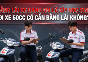 Bằng lái xe hạng AM là gì? Học sinh đi xe 50cc có cần bằng lái không?