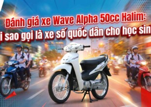 Đánh giá xe Wave Alpha 50cc Halim: Tại sao gọi là xe số quốc dân cho học sinh?