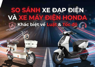 So sánh xe đạp điện và xe máy điện Honda: Khác biệt về luật và tốc độ