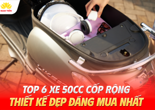 Top 6 Xe 50cc Cốp Rộng, Thiết Kế Đẹp Đáng Mua Nhất