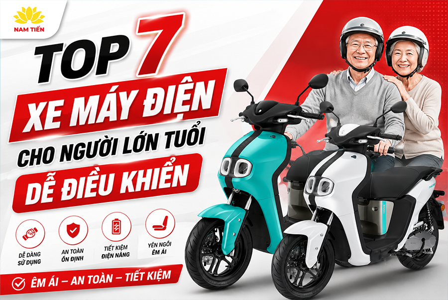 Top 7 Xe Máy Điện Cho Người Lớn Tuổi Dễ Điều Khiển