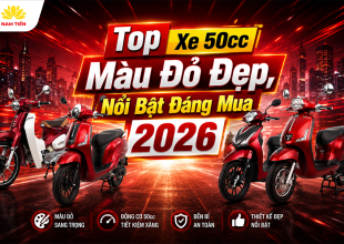 Top Xe 50cc Màu Đỏ Đẹp, Nổi Bật Đáng Mua 2026