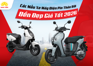 Các Mẫu Xe Máy Điện Pin Tháo Rời Bền Đẹp Giá Tốt 2026