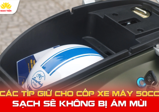 Các Típ Giữ Cho Cốp Xe Máy 50cc Sạch Sẽ Không Bị Ám Mùi