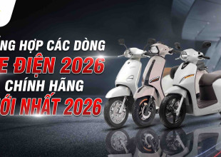 Top 5 các dòng xe điện 2026 chính hãng mới nhất 