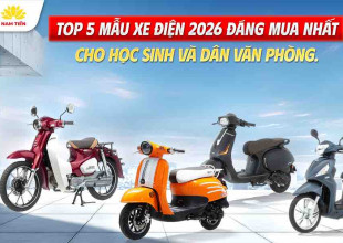 Top 5 mẫu xe điện 2026 đáng mua nhất cho học sinh và dân văn phòng 