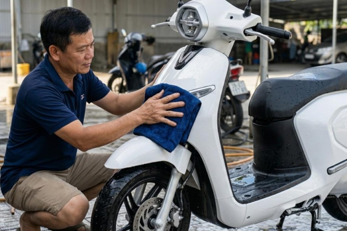 5 lưu ý khi rửa xe điện tại nhà