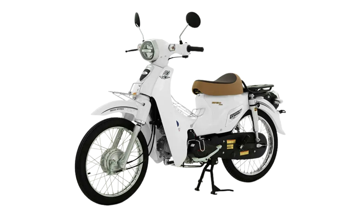 Cub Espero 50cc trắng – kiểu dáng gọn gàng