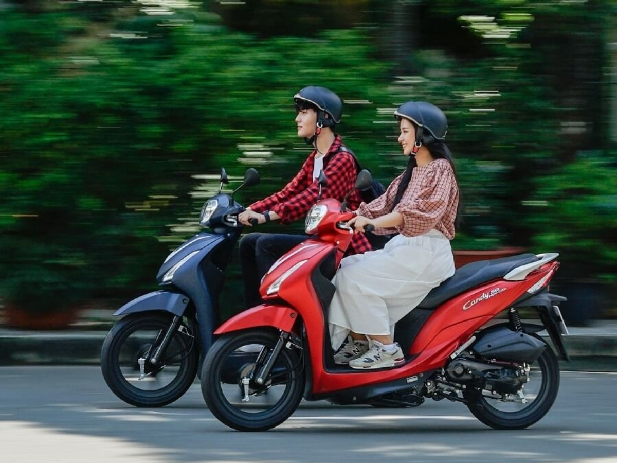 Kiểm soát ga và phanh khi lái xe 50cc