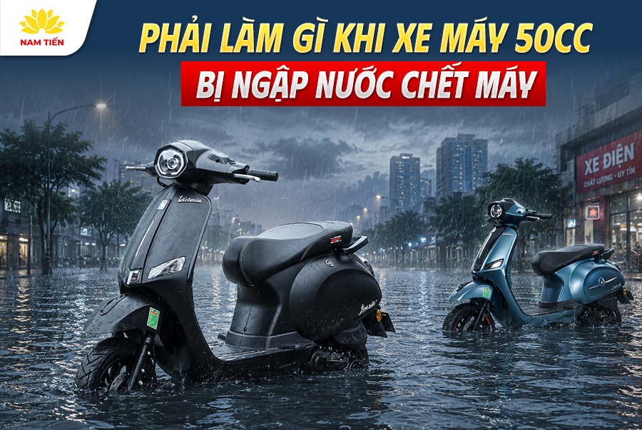 Phải Làm Gì Khi Xe Máy 50cc Bị Ngập Nước Chết Máy