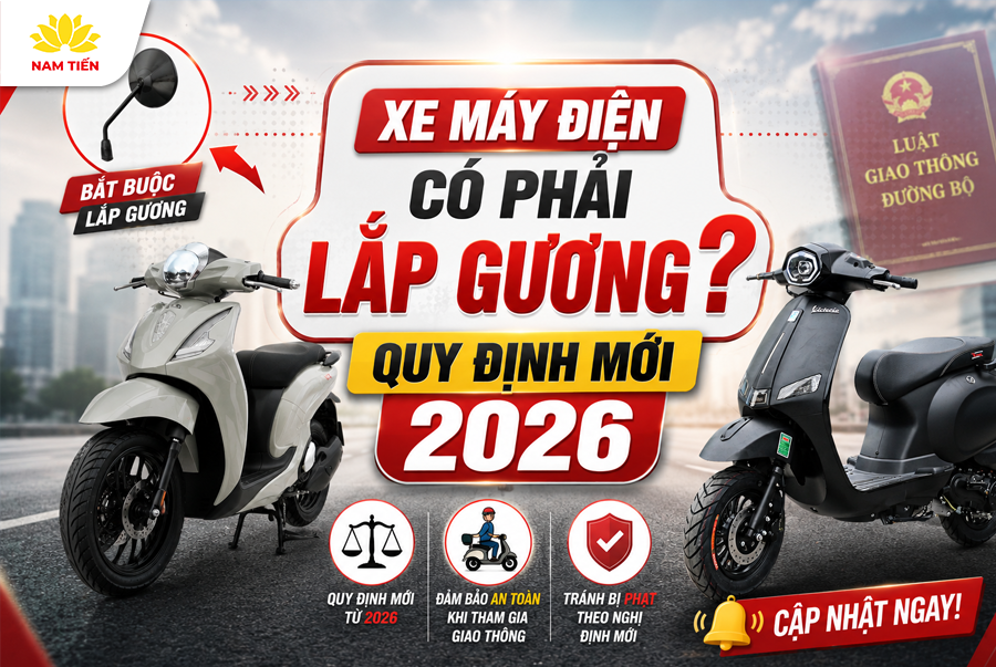 Xe Máy Điện Có Phải Lắp Gương Không? Quy Định Mới 2026